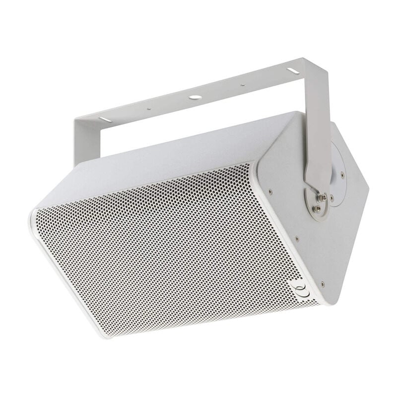 Horizontal wall bracket for Sline110W speaker – Wh