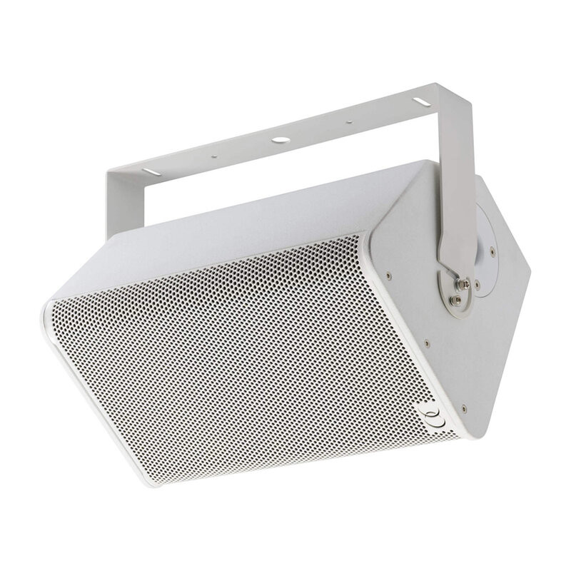Horizontal wall bracket for Sline110W speaker – Wh
