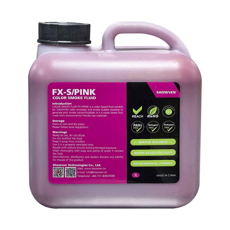 FX-S/PINK-color smoke fluid 3lx4