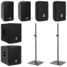 2x AS 108 + AS 812 Sub + Cover + Stand