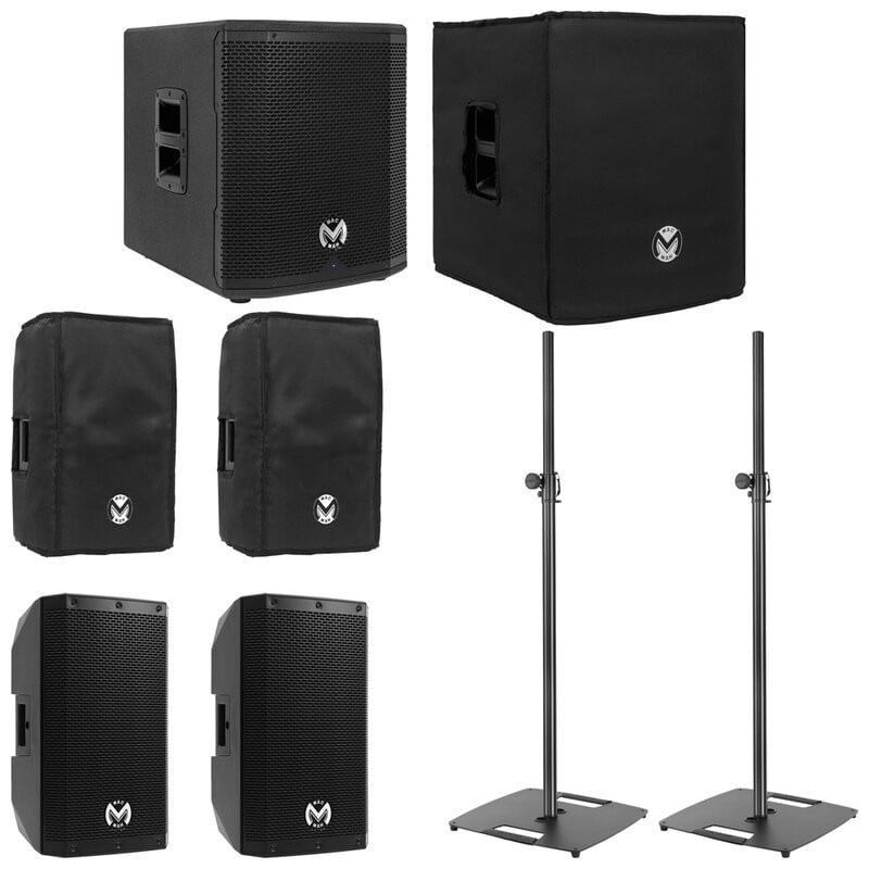 2x AS 110 + AS 812 Sub + Cover + Stand