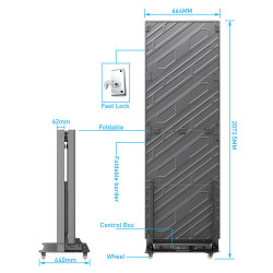 P2.5 n°2 Foldable Pixel Totem - Indoor  in flight 