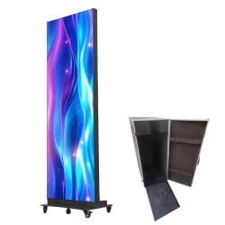 P1.53 Foldable Pixel Totem - Indoor in flight case