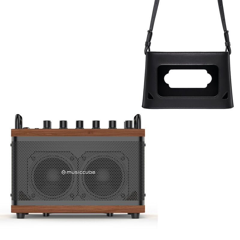 Tiny Box D2 – Oak brown + Black Vintage Bag