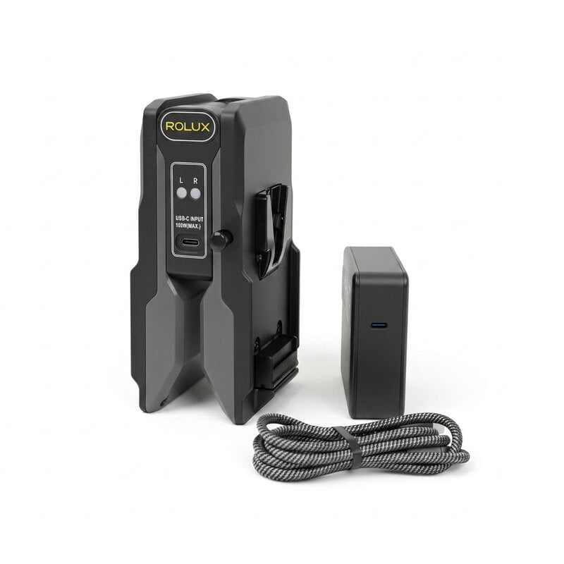 Foldable Dual V-Mount Charger (PD Powered)