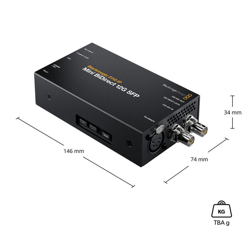 Blackmagic 2110 IP Mini BiDirect 12G SFP