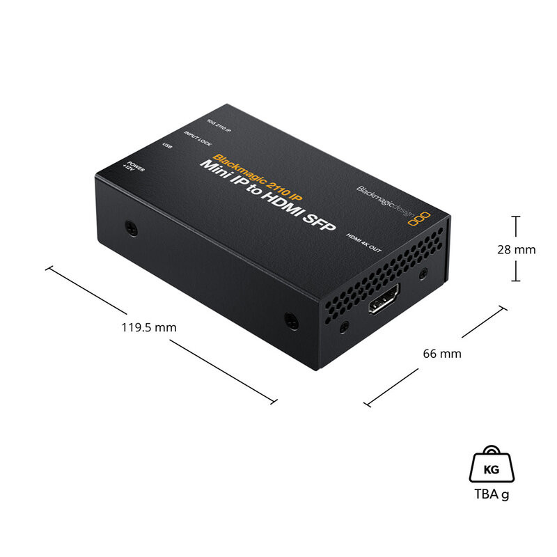 Blackmagic 2110 IP Mini IP to HDMI SFP