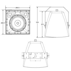 EXT106 - Enceinte proj. son 6,5