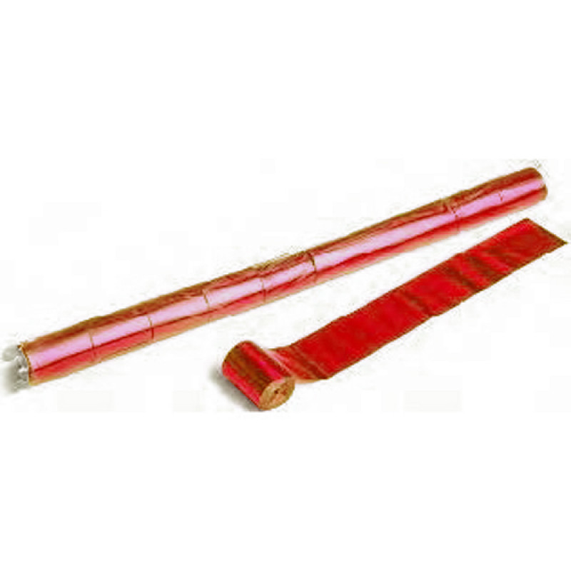 Metallic Stadium Streamer 20m x 5 cm - Red