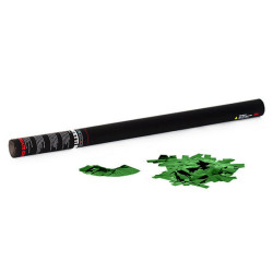 Handheld Cannon 80 cm metallic confetti - Green