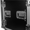 Flight case Rack 12U roller  