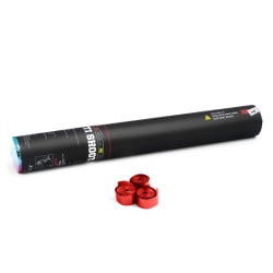 Handheld Cannon 50 cm metallic streamer - Red