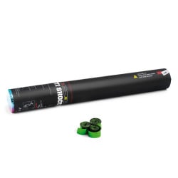 Handheld Cannon 50 cm metallic streamer - Green