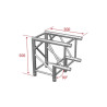 QUATRO-A01 -blk  Corner 290 heavy 2dir. 90°+ coupl