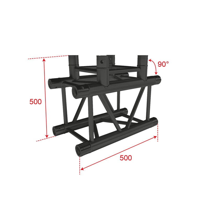 QUATRO-A03 blk -Corner 290 heavy 3dir. 90°+ couple