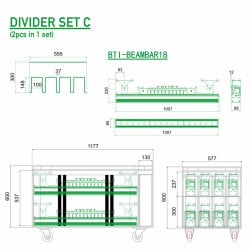 LIGHT BARS 1 - DIVIDER SET C