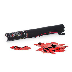 Electric Cannon 50 cm metallic confetti - Red
