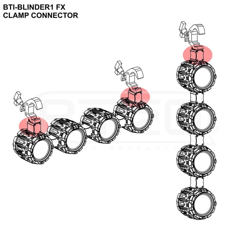 BTI-BLINDER1 CLAMP CONNECTOR