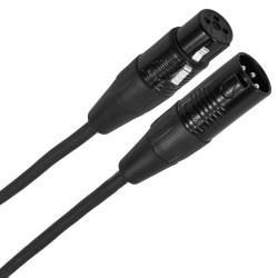 Female XLR 3p - male XLR 3p DMX cable, 6 m