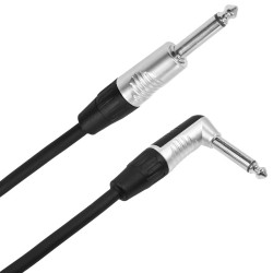 Male mono jack - angled male jack cable, 3 m