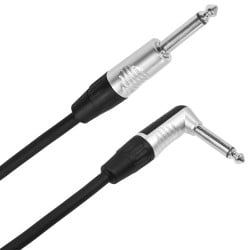 Male mono jack - angled male jack cable, 6 m