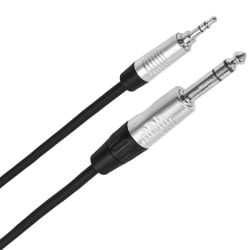 Male stereo mini-jack - male stereo jack cable, 2 