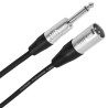 Male XLR 3p - male mono jack cable, 6 m