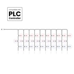 Capsule Curtain 10x25 RGB LED - clear